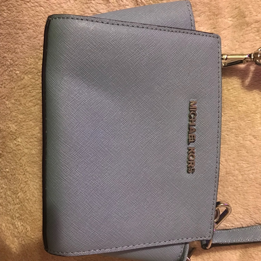 Authentic Michael Kors blue cross body